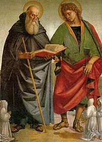 Luca signorelli, santi eligio e antonio, sansepolcro