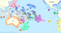 Map of the Territorial Waters of the Pacific Ocean