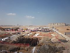 Masdar city under construction 2012