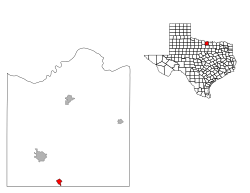 Location of Sunset, Texas