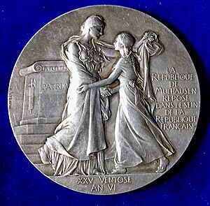 Mulhouse within Alsace 1798 to 1898, obverse