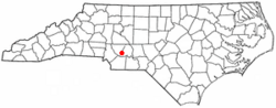 Location of Locust, North Carolina