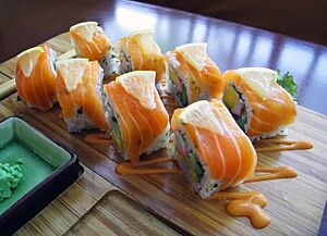 Norwegia Roll Salmon Sushi
