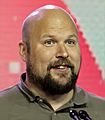 Notch receives the Pioneer Award at GDC 2016 (cropped)