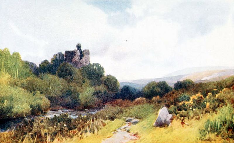 Okehampton Castle, 1913