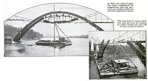 Oregon City Bridge Under Construction