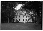 PERSPECTIVE FROM SOUTHEAST - Zane Grey House, West side of Scenic Drive, Lackawaxen, Pike County, PA HABS PA,52-LACK,3-6