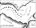 Plano da passagem da Esquadra brasileira pelas barrancas de Turupi e Guabijú a 12 de agosto de 1865 (Semana Illustrada, n. 248)