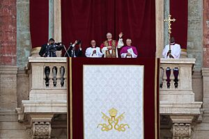Pope Leo XIV on the loggia