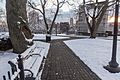 Prospect Terrace Park after snowfall, Providence, Rhode Island