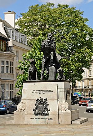 Robert Grosvenor statue, Westminster, London.JPG