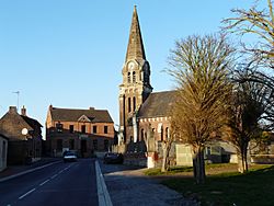 Sancourt église et mairie