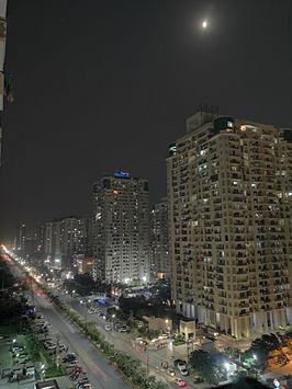 Sector 78 Noida with Moonlight.jpg