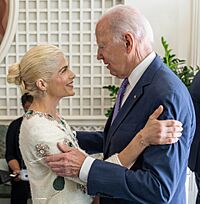 Selma Blair and Joe Biden