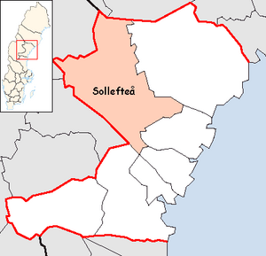 Sollefteå Municipality in Västernorrland County.png
