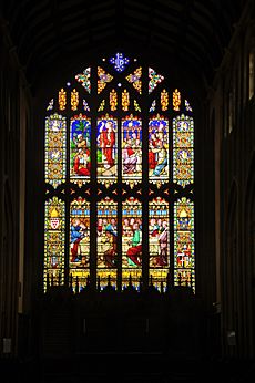 Stained glass in St Lawrence's Church, Evesham (5130)