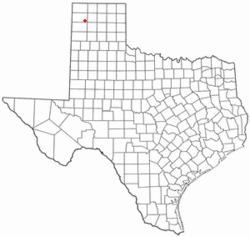 Location of Channing, Texas