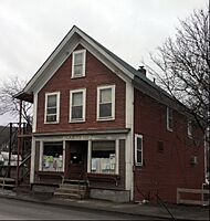 The Hardwick Gazette building 42 South Main Street downtown Hardwick VT March 2013