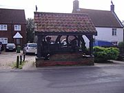The old Diesel Mill engine at Gimingham, Norfolk