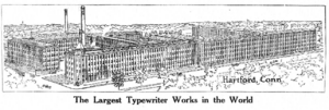 Underwood Typewriter factory 1911