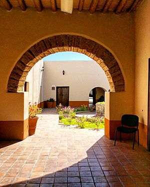 Vista desde la entrada hacía el interior de la Casa Museo de Venustiano Carranza