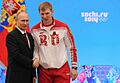 Vladimir Putin and Aleksandr Zubkov 24 February 2014