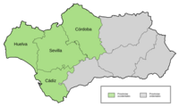 West provinces of Andalusia