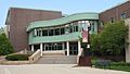 Wheaton Public Library's back enterance