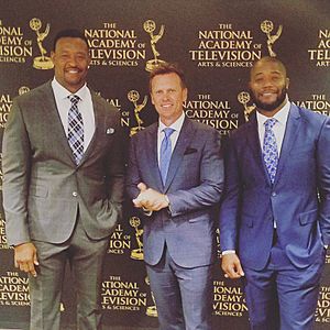 Willie McGinest, Dan Hellie and Michael Robinson