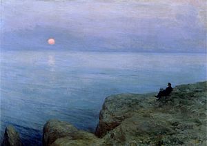 Леонид О. Пастернак - Александр Пушкин на берегу моря (1896)