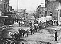 1870s Helena, Montana - Last Chance Gulch - looking north from Anchor Park