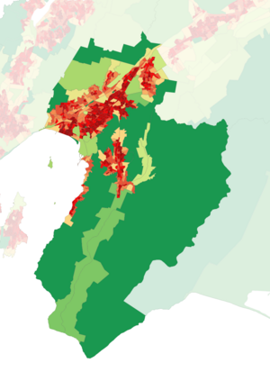 2023 NZ Census Population Density - Lower Hutt City