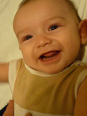 3.5-month-old baby laughing