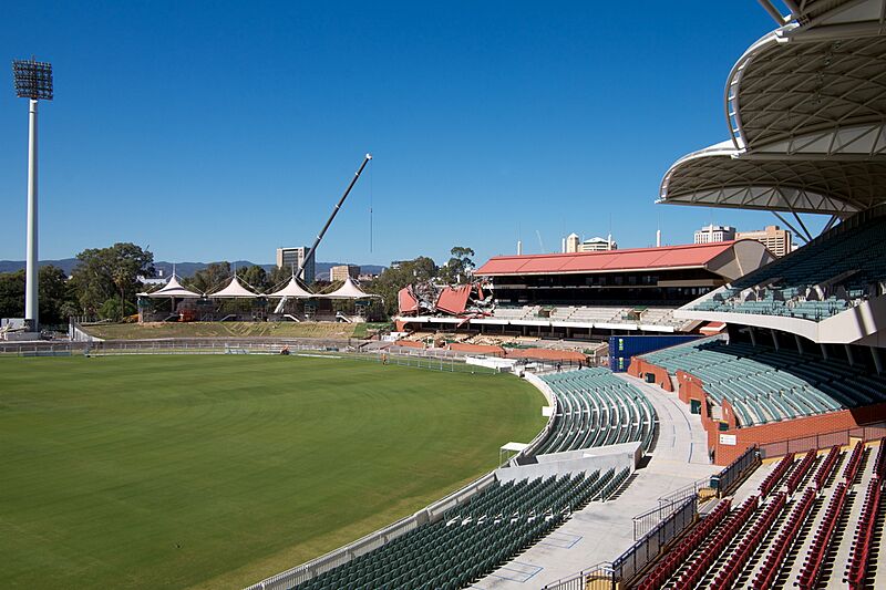 Adelaide Oval demolition in 2012