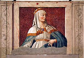 Andrea del castagno, Ciclo degli uomini e donne illustri, 1448-51, 03 regina esther