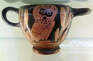Athens Kotyle cup with an owl