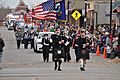 Bagpipes lead the Leavenworth County Veterans Day Parade