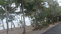 Beach and esplanade (raining), Clifton Beach, 2018