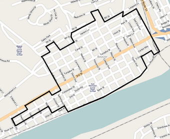 Beaver Historic District map.png