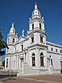Catedral Nuestra Señora de Guadalupe, Plaza Las Delicias, Ponce, Puerto Rico, mirando al noreste (Ponce002)