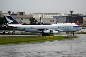 Cathay Pacific, Boeing 747-400, SIN