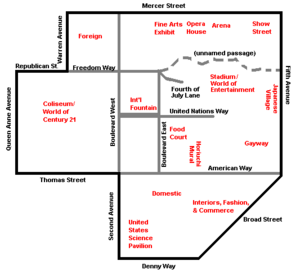 Century 21 Exposition map