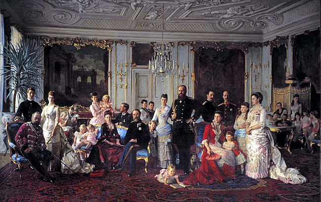 Christian IX of Denmark with family (Tuxen)