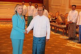 Clinton and President Thein Sein