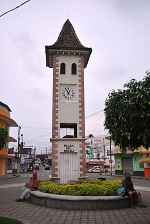 French style clock tower at entrance of municipal seat