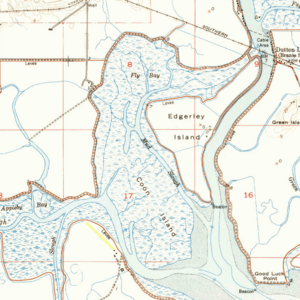 Coon Island, USGS map CA Cuttings Wharf 289711 1949 24000