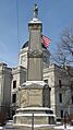 GAR Monument in Bloomington, Indiana, blue sky