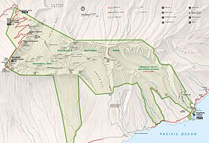 Haleakala National Park map 2008.08