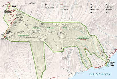 Haleakala National Park map 2008.08