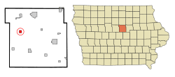Location of Buckeye, Iowa